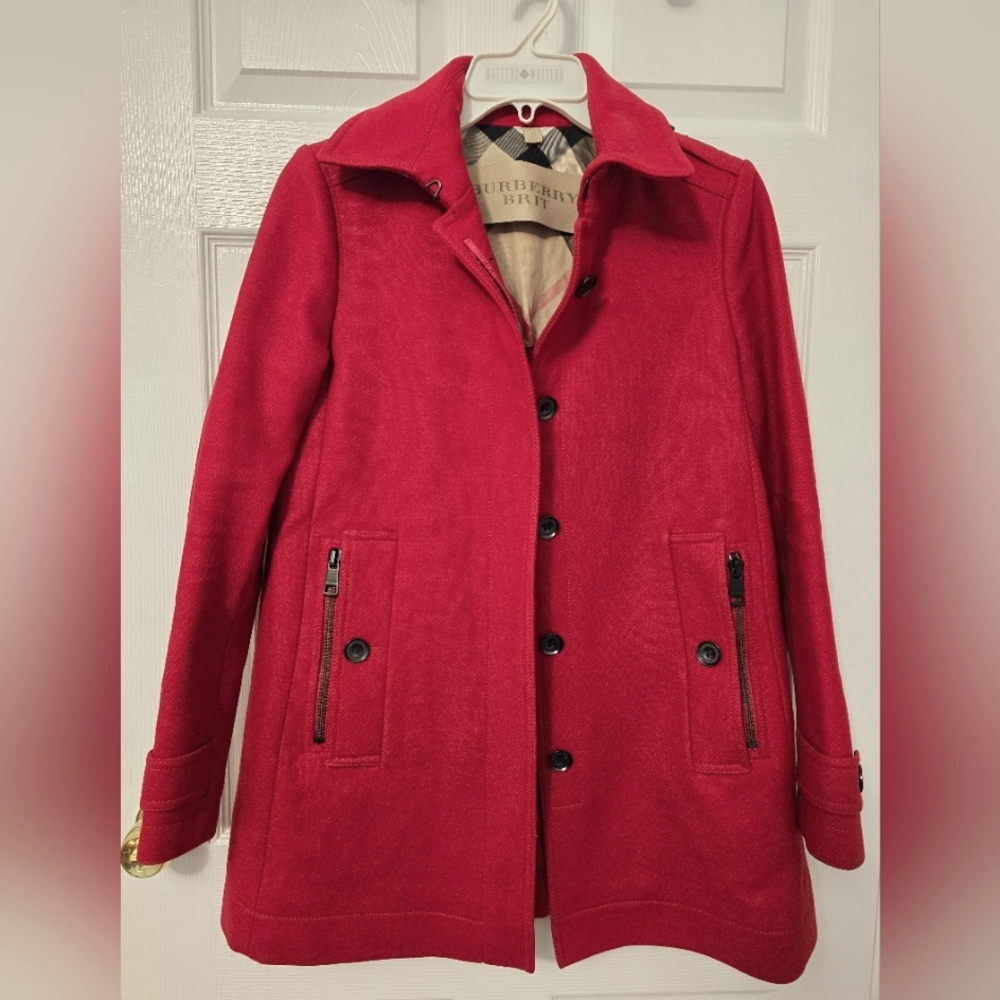 Burberry Red Women's Jacket